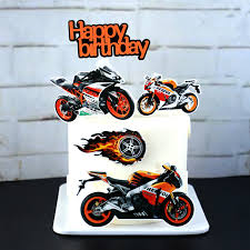 Motorfiets Thema Gelukkige Verjaardag Cake Topper Jongens Mannen Verjaardag Taart Decoratie Roadster Thema Party Cupcake Benodigdheden Cake Decorating Supplies Aliexpress