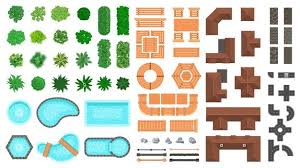 Sweaters, dresses, sweatshitrs, shoes, bags and other! Free Vector Interior Icons Top View