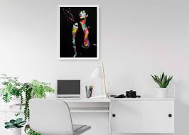 Free Psd Office Desk Wall Poster Mockup In 2020 Poster Wall Cat Wall Art Poster Mockup