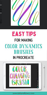Ever wondered how to fill layers quickly in procreate? How To A Create Color Dynamics Brush For Procreate Ebbandflowcc