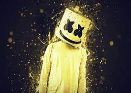 Metal Poster Dj Marshmello In 2021 Dj Neon Artwork Artwork