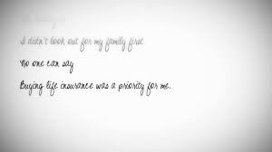 Life insurance ensures your family are taken care of after you are gone. A Legacy Of Love Youtube