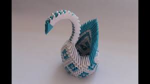 The tutorial requires 8 pieces of paper the size of 7.5 cm * 7.5 cm. How To Make A 3d Origami Diamond Pattern Swan Youtube