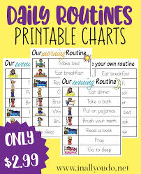 Daily Routines Printable Charts In All You Do