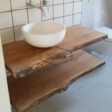 zwevend boomstam blad voor de badkamer badkamer badkamermeubel hout hout badkamer