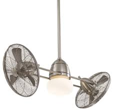 Whether you are looking for outdoor ceiling fans, ceiling fans with remote controls, ceiling fans with lights, or any other type of ceiling fan, our performance graphs make it easy to compare over 3,000 fans on our site to help you find which is the best for your needs. Minkaaire F402l Bnw Brushed Nickel Wet Gyro Wet 42 Sweep 6 Blade Twin Turbo Indoor Outdoor Ceiling Fan With Led Bulb And Wall Control Included Lightingdirect Com