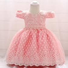 Flower Embroidered Baby Girls Dress For Wedding Party Infant Baby Dresses For 1 Yrs Toddler Gir Wedding Dresses For Girls Baby Girl Wedding Dress Girls Dresses