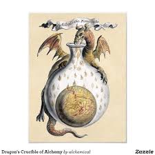Dragon S Crucible Of Alchemy Photo Print Zazzle Com In 2021 Alchemy Art Rosicrucian Alchemy