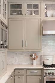 The uniqueness of the handmade tiles makes it really sparkle. Interior Design Ideas Home Bunch An Interior Design Luxury Homes Blog Taupe Kitchen Kitchen Trends Taupe Kitchen Cabinets