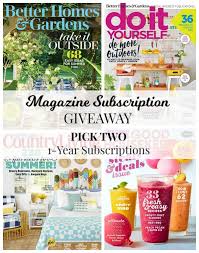 Garden / home interior and design | better homes and gardens magazine usa. June Giveaway Choice Of 2 Magazine Subscriptions Knick Of Time
