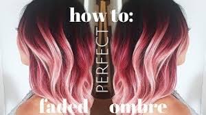 Hottest ombre hair colors this year. How To Do The Perfect Faded Ombre Youtube