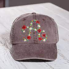 Excited To Share The Latest Addition To My Etsy Shop Hand Embroidered Flower Monogram Basebal Hand Embroidered Pendant Monogram Baseball Cap Hand Embroidered