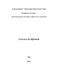Universitatea bucuresti facultatea de jurnalism si stiintele. Doc Rolul Jurnalismului Cetatenesc In Situatiile De Criza Revolutia Online Din Iran Livia Hincu Academia Edu