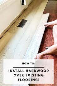 I would suggest 3/8 thick, prefinished engineered hardwood flooring or easy to install laminate flooring. How To Install Floating Hardwood Directly Over Existing Flooring