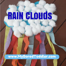Encourage them to experiment with the. Rain Cloud Toddler Craft My Bored Toddler