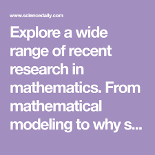 Mathematics News Mathematics Learning Math Math