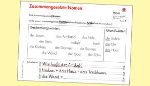 Zusammengesetzte nomen erkennen lernen, artikel richtig setzen, dinge, die man nicht sehen kann, als nomen erkennen und einiges mehr. Dieck Verlag