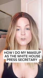 How I do make make up every day for my job as the White House press  secretary! #grwm #maga #makeup