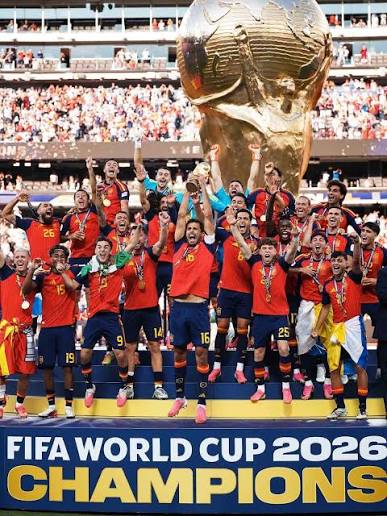 🏆🇪🇸 Congratulations, Spain - FIFA World Cup 2026 Champions! 🇪🇸🏆 What a remarkable night in football history! Congratulations to the Spanish National Team on becoming the FIFA World Cup 2026 Champions after
