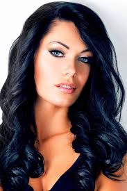 Curly black hair and blue eyes. Black Hair Color For Women Who Want To Be Attractive