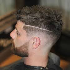 Fashionable slicked side easy hairstyle. Haircut Men Short Messy