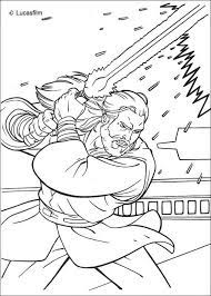 Yoda is a wise, diminutive sized creature. Jedi Knight Qui Gon Jinn With A Laser Sword Coloring Page More Star Wars Coloring Shee Star Wars Coloring Book Cartoon Coloring Pages Star Wars Coloring Sheet
