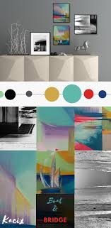 Looking For Modern Wall Art For Your Industrial Style Interior Get Inspired By This Abstract Wall De Geometric Art Prints Geometric Poster Abstract Wall Decor