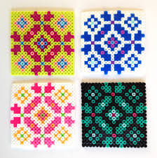 Pdf/needlepoint or cross stitch pattern/coaster set no.4 haruhiookubo. Make Scandinavian Cross Stitch Hama Bead Coasters