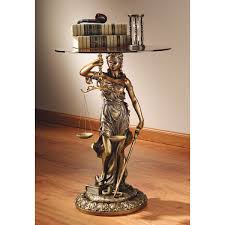 Blind Justice Sculptural End Table In 2020 Glass Top Side Table Glass Top Table Glass Top End Tables