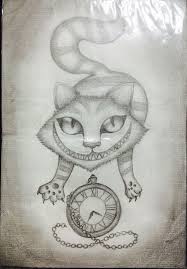 愛麗絲夢遊仙境 笑面貓 Alice In Wonderland The Cheshire Cat 不思議の国のアリス チェシャ猫 素描 Alice In Wonderland Art Wonderland