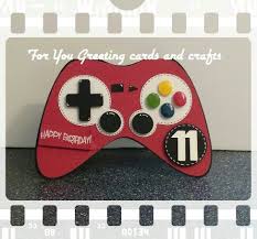 Online birthday card maker for users of all design skills levels crello gives you the tools, the. Video Game Controller Card Boy Cards 11th Birthday Card Kids Cards Birthday Cards For Men Birthday Cards For Boys