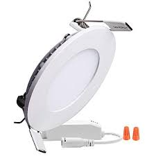 Amico 5/6 inch 3cct led recessed lighting 12 pack, dimmable, damp rated, 12.5w=100w, 950lm can lights with baffle trim, 3000k/4000k/5000k selectable, simple retrofit installation, ul 4.6 out of 5 stars 469 B Right 9w 5 Inch Dimmable Round Led Panel Light 720lm Ultra Thin 3000k Warm White Led Rece Led Panel Light Recessed Ceiling Lights Led Recessed Ceiling Lights