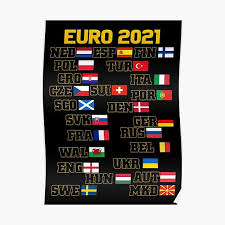 The eurovision song contest 2021 is set to be the 65th edition of the eurovision song contest. Euro 2021 Posters Redbubble