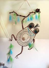 Frog Dream Catcher Animal Dream Catcher Bohemian Dream Catcher Native American Dream Wall Decor Boho Wall Decor Hippie Wall Hanging Children Capteur De Reve Hibou Attrape Reve Mobile Capteur De Reves Bricolage