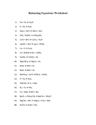 Be sure to show your work. Download Balancing Equations 18 Chemical Equation Chemistry Worksheets Equations