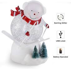 See them all today at lightedwaterlanterns.com. Snow Globes Colour Changing Led Lit Merry Christmas Snow Globe Snowman Scene Battery Powered Home Furniture Diy Tallergrafico Com Uy