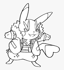 Coloring pages printable santa hat for kids. Pikachu Rockstar Coloring Page Hd Png Download Transparent Png Image Pngitem