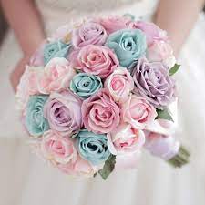 We did not find results for: Custom Candy Color Wedding Bouquet With Pink Purple Blue Roses Bridal Bouquet Flower Ball From Golden Phoenix 54 28 Dhgate Com