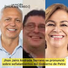 Actualidad 🗣️📃Jhon Jairo Andrade Serrano, se pronuncia sobre  señalamientos del gobierno de Gustavo Petro. Mediante comunicado de prensa  el señalado hermano de la senadora Esperanza Andrade y exsenador Hernàn  Andrade, se defendió