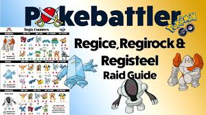 Regirock Regice Registeel Raid Guide And Infographic