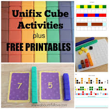Unifix Cubes Activities Plus Free Printables Unifix Cube Activities Basic Math Skills Unifix Cubes