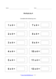 Printable multiplication worksheets can help kids learn. 4 Times Table Worksheets Pdf Multiplying By 4 Activities