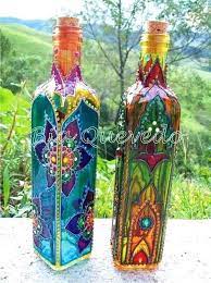 Glass Bottles Art Bottle Painting