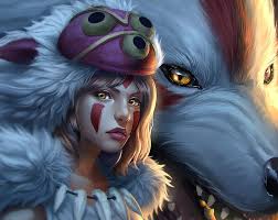 From the princess mononoke press kit. Princess Mononoke Red Art Luminos Ears Fantasy Girl Wolf White Mononoke Hime Hd Wallpaper Peakpx