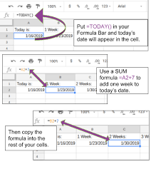 Planning Ahead With Formulas And Conditional Formatting Google Sheets Useful Life Hacks Formula