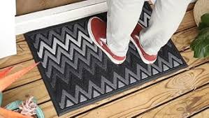 AMARU DOOR MATS Chevron Doormat, 18" x 30"