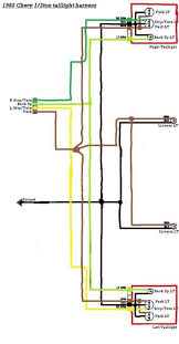 The black wire is ground and the orange is power. Chevy Tail Light Diagram Wiring Diagram Database Initial