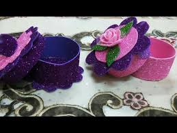 طريقة عمل علبة من ورق الفوم في منتها الشياكه خطوة بخطوة Youtube