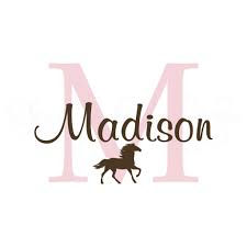 Equestrian decor can be found in more & more of today's homes. N Sunforest Personalized Name Monogram Horse Wall Decal Boy Girl Horse Themed Nursery Room Decor Decoration Wall Art Home Decor Kids Room Decor Ourvagabondstories Com