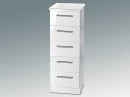 Long low dresser *see offer details. Welcome Knightsbridge White High Gloss 5 Drawer Tall Narrow Chest Of Drawers Assembled